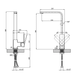 Змішувач для кухні на гайці WAL KUB7-A123 WALKUB7A123 фото 6